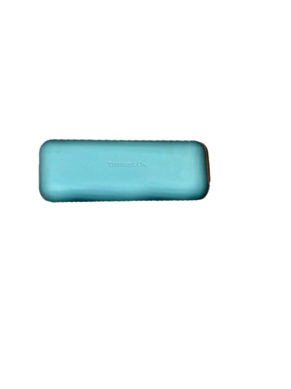 Tiffany's Eyeglass Hardcover Hinged Case Signature Blue w Pouch & Cleaning Cloth